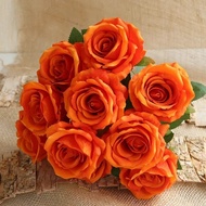 Buket Mawar Buatan Bunga Flanel Hadiah Hari Valentine Dekorasi Taman B