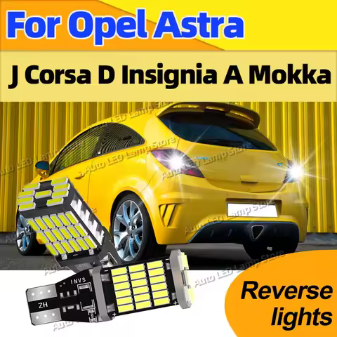 For Opel Astra J Corsa D Insignia A Mokka Plug and Play Canbus T15 LED Bulbs Auto Bcakup Reverse Lig