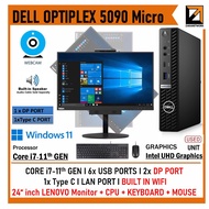 DELL OPTIPLEX 5090 / 7040  Mini/SFF Desktop+Full SET CORE i5 (6th/11th GEN) UPTO 32GB RAM WIN 10/11