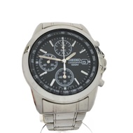 SEIKO mens watches Wrist Watch analogues stainless BLK SLV 7T92-0CW0 Direct from Japan Secondhand