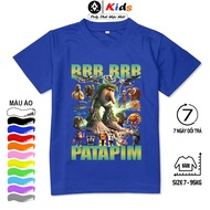 Áo Thun Trẻ Em BRR BRR PATAPIM Chất Poly Thái  Có Size Lớn Từ 7-95kg Nhiều Màu Áo Size To Nhắn Shop