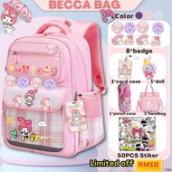 ❤️In stocks❤️Melody school bag set melody bag beg sekolah roda perempuan beg sekolah budak Student B