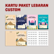Kartu Paket Lebaran Custom