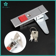 Push Button Panel Box Lock Zinc Alloy Fire Electrical Box Cabinet Door Cam Lock Push Lock with 2 Key