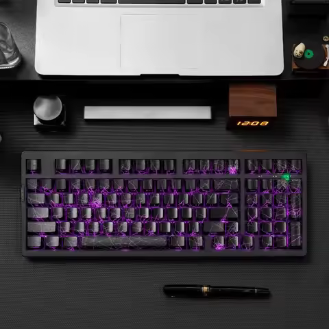 ZORNHER Zuohe ZH980 Mechanical Keyboard Tri-Mode Bluetooth Wireless Custom RGB Hot Swap Ergonomic Pc