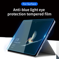 2PC Anti Blue Tempered Glass for Microsoft Surface Book Laptop 1 2 3 13.5 Clear Screen Protector for Microsoft Surface Pro 4 5 6 7 X 2021 13 12.3 GO 2 3 10.5 10.0 Inch Front Film