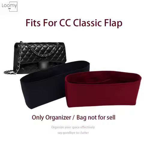 Fits For CC CF Bag Organizer Cosmetic Travel Inner Purse Portable Makeup Bags light slim Nylon Mater
