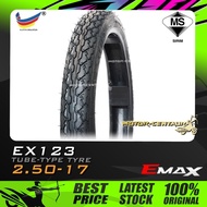 TAYAR E-MAX (EMAX) TUBE-TYPE TYRE EX123 2.50-17 (250-17) (BUNGA SOTONG)