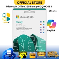 Microsoft Office 365 Family 1 To 6-Devices, 6GQ-00083
