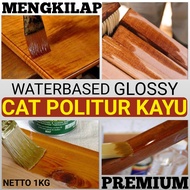 cat politur kayu 1kg cat kayu glosy warna coklat