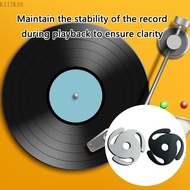 KIIK Aluminum 45RPM Record Spindle Adaptor Record Adapter For 7In Recorder Stability