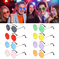 WONDER Metal Sunglasses Disco Women Men Party Circle Glasses