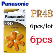 6Pcs Panasonic Mini Hearing Aids Battery A13 13A 13 P13 PR48 High Performance Batteries for Hearing 