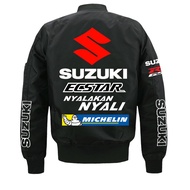 Đội Áo Khoác Áo Áo Khoác Nam đua xe máy Đội bằng lông cừu có khóa kéo Thể Thao giữ ấm Windproof Áo L