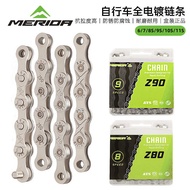 Merida Bicycle Genuine Electroplating Chain Mountain Bike Road Bike 8/9/10/27 Speed Anti-Rust Variable Speed Chain