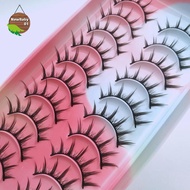 Nebaby Fake Eyelash Anime Eyelash 10 Pairs Little Devil Eyelash Natural Day Makeup Manga Eyelash Tra