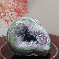Swp 61 Natural agate /Amethyst crystal geode