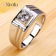 Luxury Engagement Moissanite Open Men's Ring Luxury