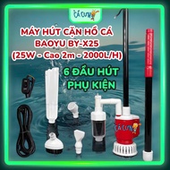Baoyu BY-X20 & BY-X25 Aquarium Water Change Vacuum Cleaner with Integrated Pump (Company Product)