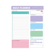 CUNXIN Portable To Do List Notepad 60 Sheets Easy Tear-off A5 Agenda Planner Hourly Organizer Weekly