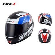 Helmet for Motorcycle HNJ Pink Racing Full Face Helmet for Couple