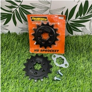 (PROMORIN) 415 BLACK FRONT SPROCKET 14T 15T LC135 LC 135 Y15ZR Y16 Y15 RXZ Y125Z Y125ZR SRL110 LAGEN