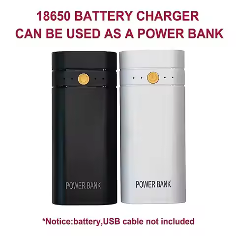 2X 5V 18650 Battery Charger Portable Power Bank Case DIY Fast Charging USB Power Bank Charge Shell P