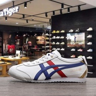 Onitsuka Tiger Shoes 6-6 Outdoor Shoes for Mens Shoes Womens Casual Rice White Blue Red Leather Soft Soles