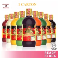 ( 1 Carton ) 24 bottle Double Lion Cordial Bes Kordial Minuman perisa Doublelion 495ml Keladi Jagung