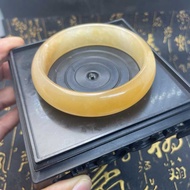 Natural Yellow Dragon Jade Bracelet Jade Bracelet Women's Bracelet Old Man Jade Bracelet Yellow Drag