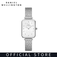 Daniel Wellington Quadro 20x26mm Pressed Studio Lumine Silver MOP - Watch for women - Womens watch - Fashion watch - DW Official - Authentic - Crystals