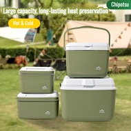 Portable car warmer food cooler ice bucket outdoor camping convenient warming box