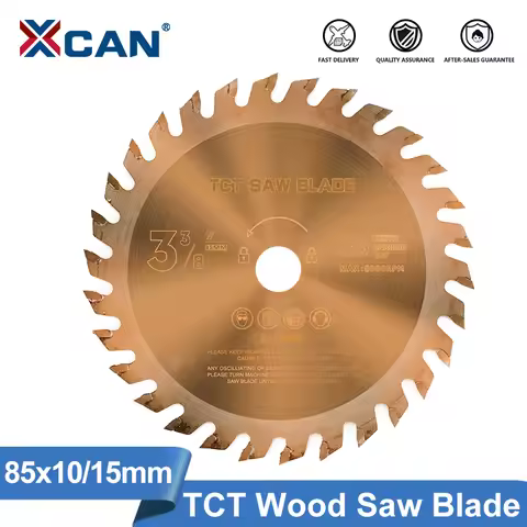 XCAN 1pc 85mm Circular Saw Blade TiCN Coated Wood Mini TCT Saw Blade 24T 30T 36T Carbide Cutting Dis