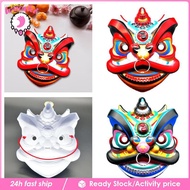 [Lovoski] Oriental Lion Mask Classic Lightweight Decorative Facial Cover Lion Dance Mask