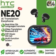 HTC NE20 Translation Headphones Bluetooth 6.0 AI Headphones Live Translation Smart LED Screen HiFi S