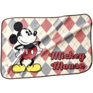 迪士尼 - 日本 Disney 米奇老鼠 電視毛毯 (粉红色格仔)