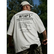 WTAPS Xishan Che Japanese Hidden Letter Printed T-shirt Loose 100% Cotton Short Sleeve Men's
