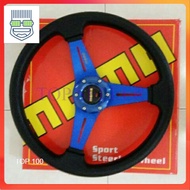 MOMO 14" Inch PU Steering Wheel/Sport Steering Wheel/Car Steering Wheel/Drifting Steering Wheel ( BL