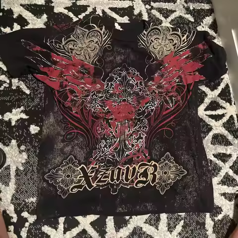 Y2K American Xzavier Mens Gothic Fitness Shirts High Elastic Long Sleeve Moisture Wicking Breathable