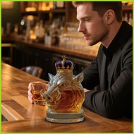 Wine Decanter Whiskey Wild Boar Glass Wine Bottle Artistic Alcohol Dispenser for Drinks Vodka Brandy