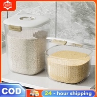 Moisture-proof Rice Storage Box 5/10KG Grains Bucket Sealed Insect-proof Container Kitchen Rice Storage Boxs Bekas Beras