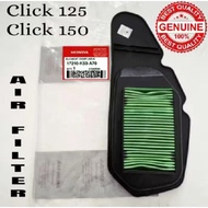 AIR FILTER FOR HONDA CLICK V1/V2/V3/CLICK 150V1/V2 GENUINE PARTS ONLY