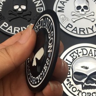 LUCKY Harley Davidson HD Logo Emblem Diameter 6.5 cm Stainless Steel 哈雷 骷髅头 车标改装 摩托 D12
