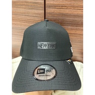 NE 9 Forty A Cordura NE Jepun Box Logo Mono Black baseball Cap Strapback Adjustable