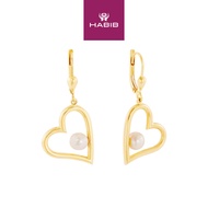 HABIB 375/9K Yellow and Gold Fresh Water Pearl Earring KR(9-5)TE1245-PRL
