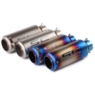 ♞,♘,♙51mm Canister SC Project Exhaust Muffler With Clamp For xrm 110 click 125i tmx 155