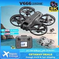 Premium Quality V666 Mini Rc Drone Wifi 8k Hd Dual Camera 6-axis Headless Mode Helicopter 180° Flip 