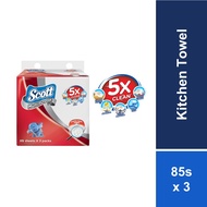 Scott Multipurpose Softpack Dry Kitchen Towel 85s x 3packs