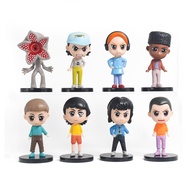 8Pcs/Set Stranger Things Anime Figure Eleven Jane Hopper Mike Wheeler Steve Harrington Demogorgon Q 