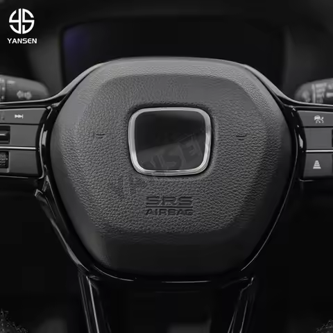 Steering Wheel Emblem Badge Logo Stickers For HONDA Civic Accord City CRV Jade Fit Odyssey VEZEL HRV